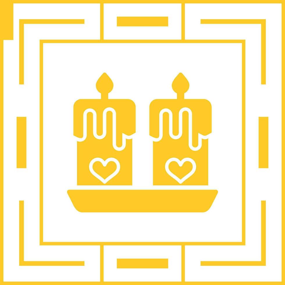 Love candles Vector Icon