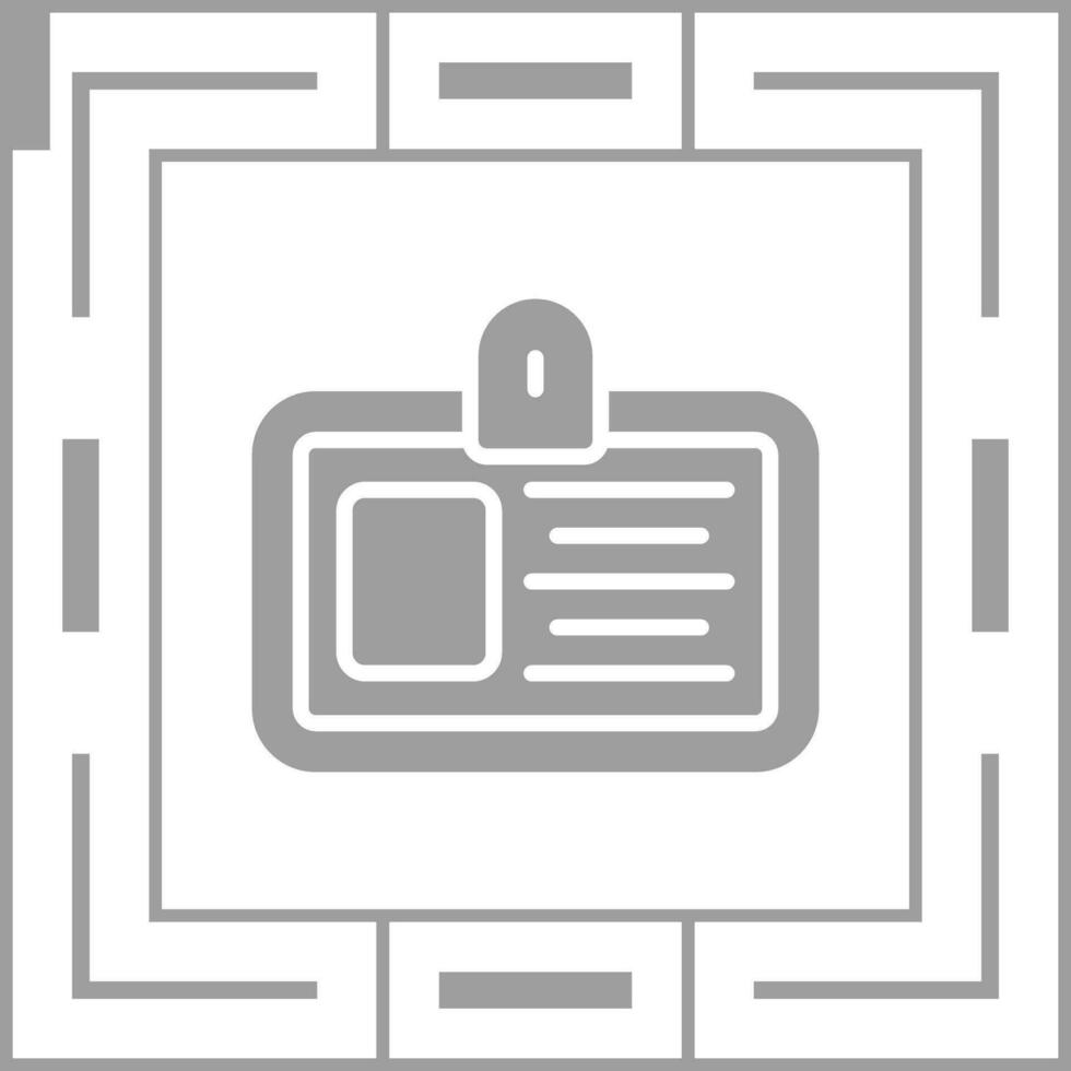 icono de vector de tarjeta de identificación