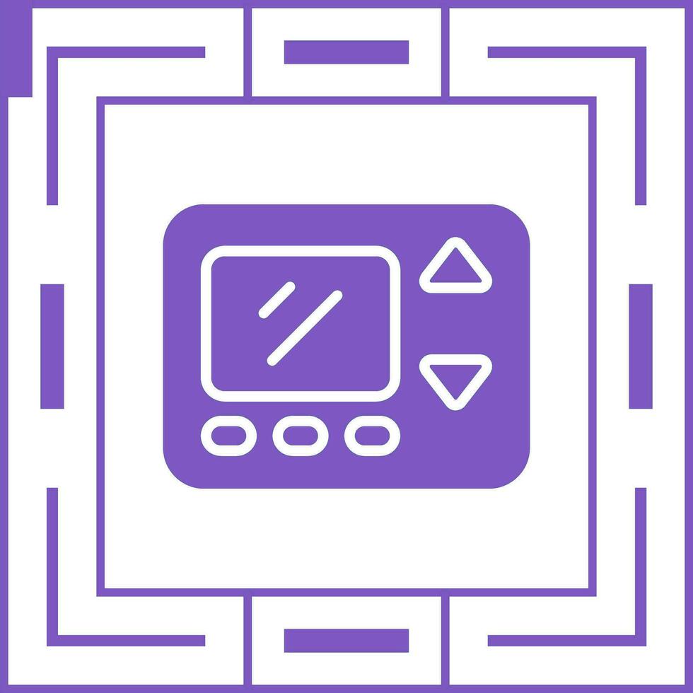 Smart Thermostat Vector Icon
