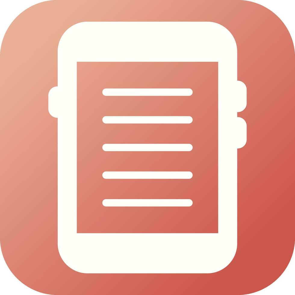 E-reader Vector Icon