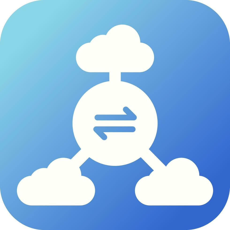 Multi-Cloud Vector Icon