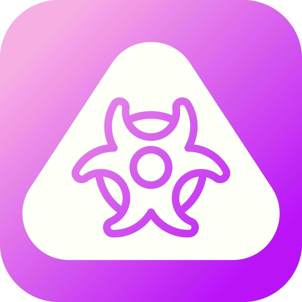 Hazardous materials symbol Vector Icon