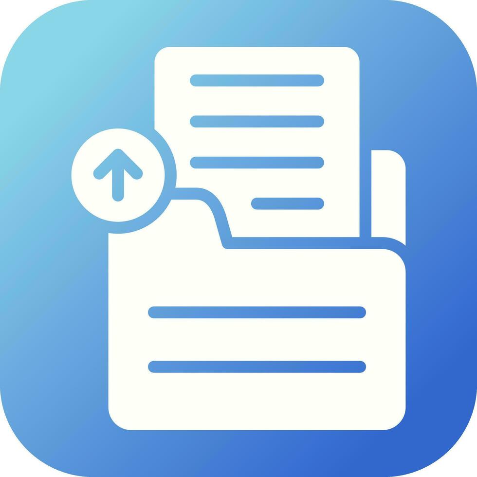 Document Upload Vector Icon