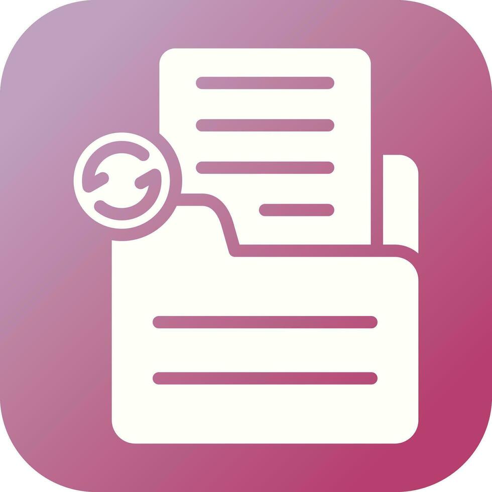 Document Sync Vector Icon