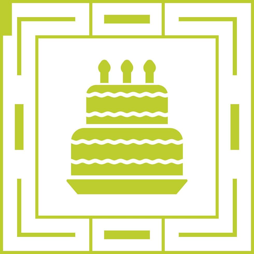 Birthday cake Vector Icon