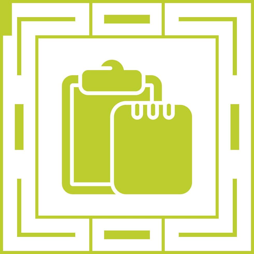 Task list with writing pad Vector Icon