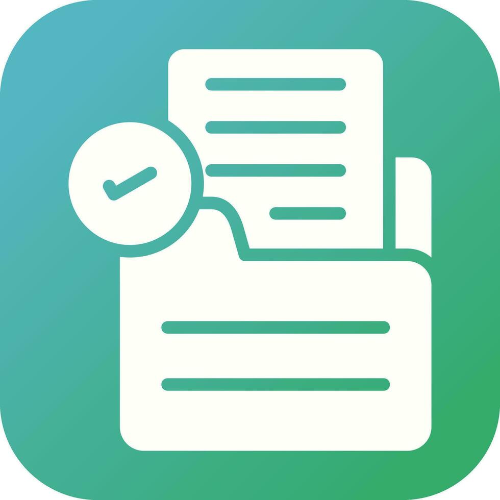 Document Check Vector Icon