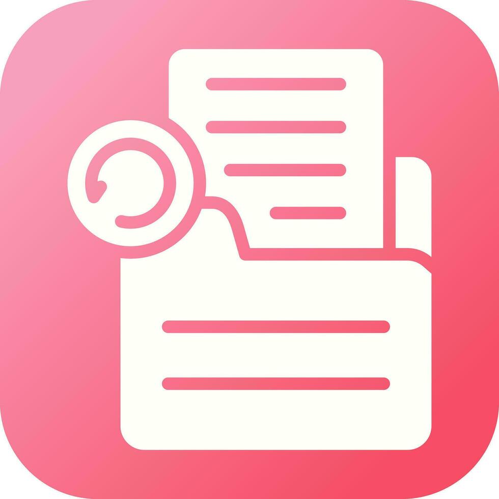 Document Undo Vector Icon