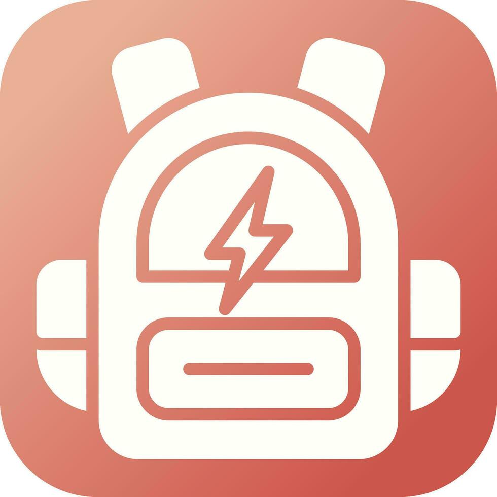 Smart Backpack Vector Icon