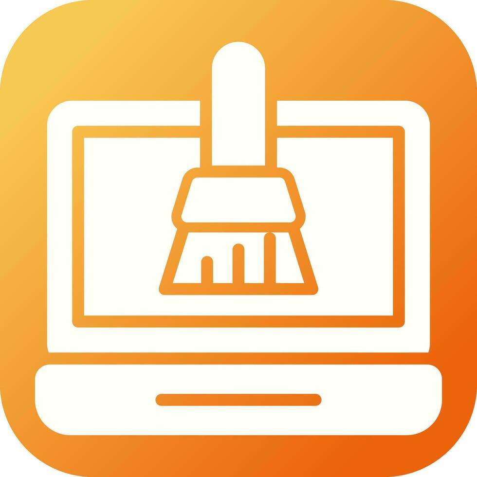 Disk Cleanup Vector Icon