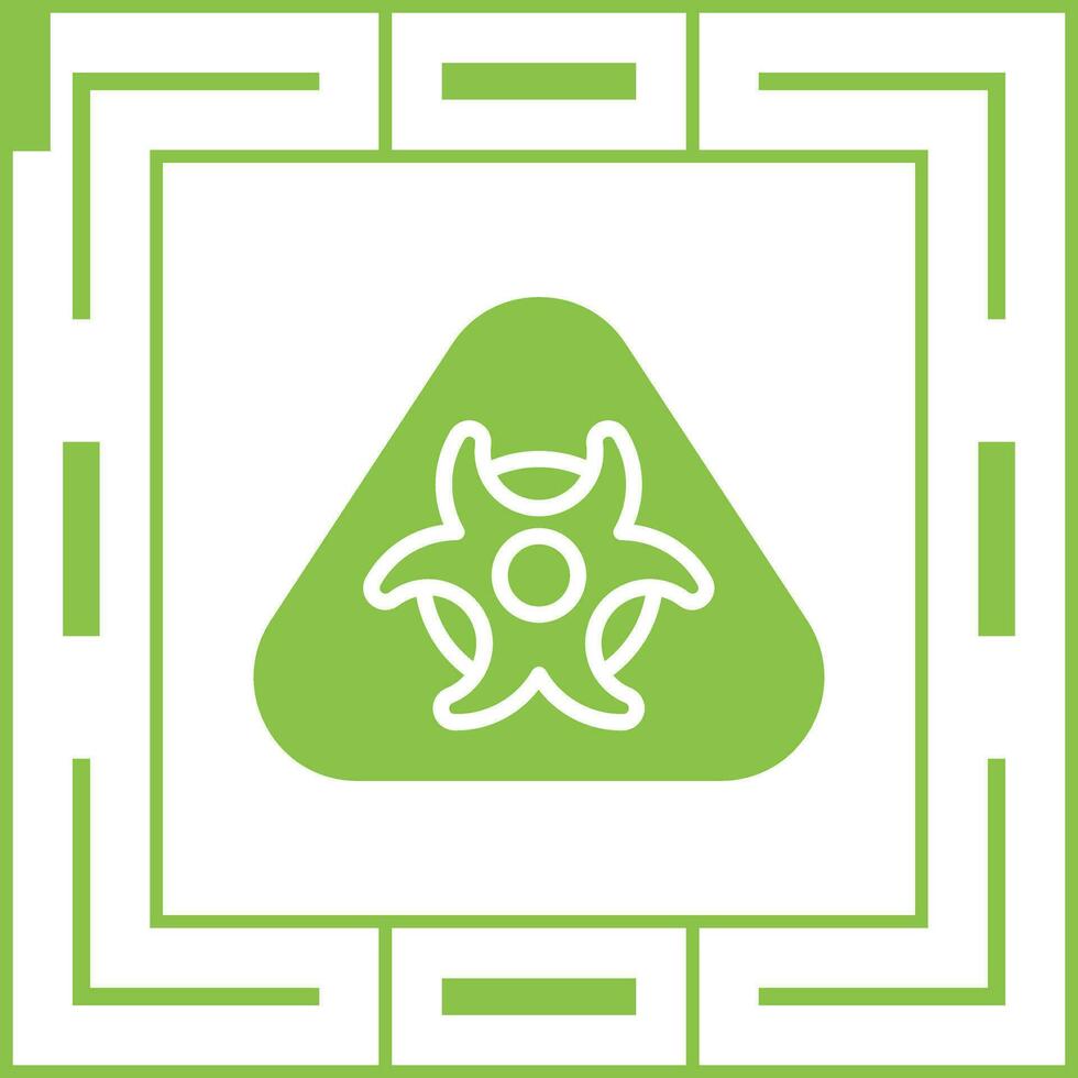 Hazardous materials symbol Vector Icon