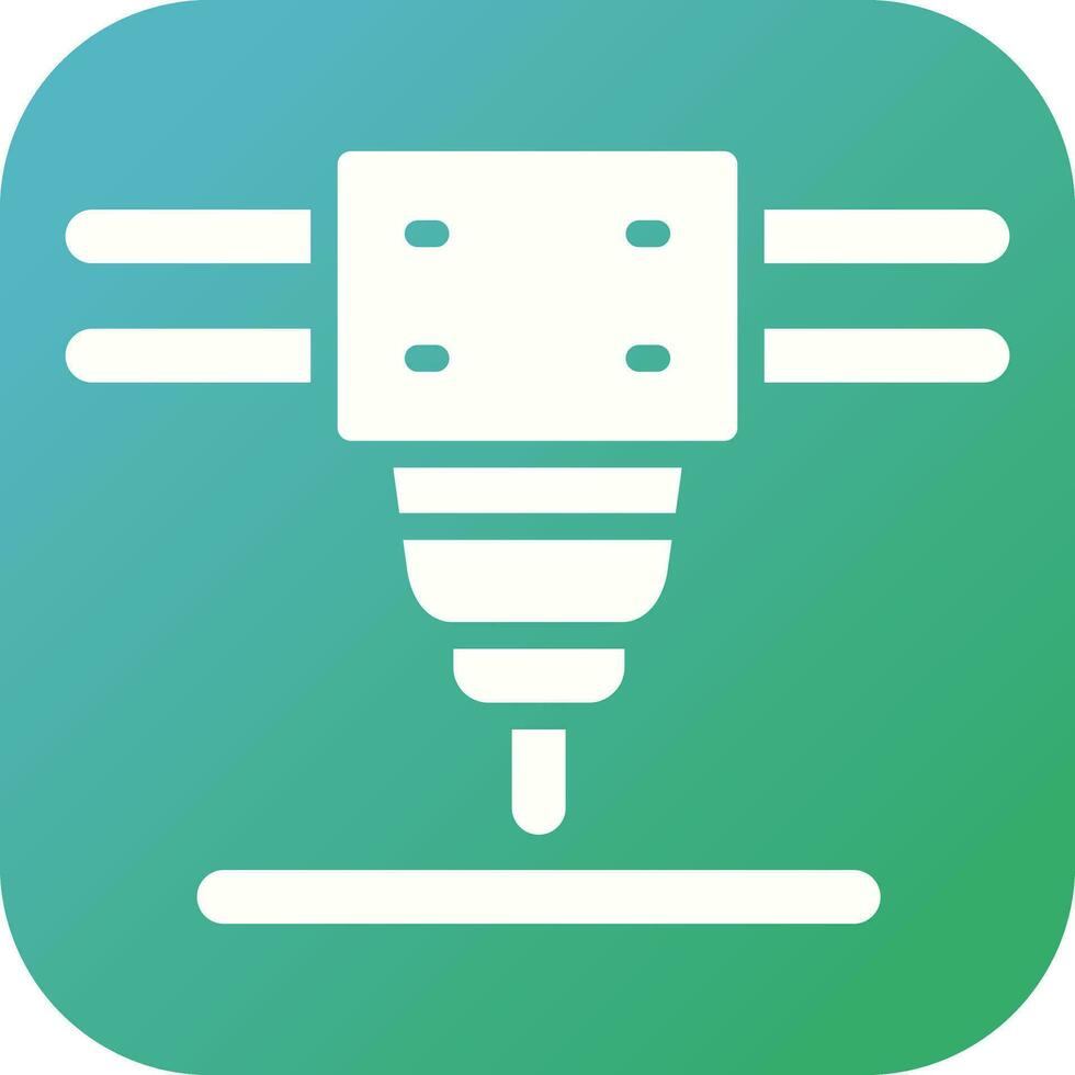 Laser Cutting Machine Vector Icon