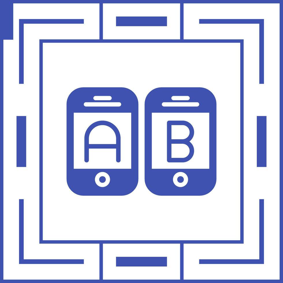 A B Testing Vector Icon