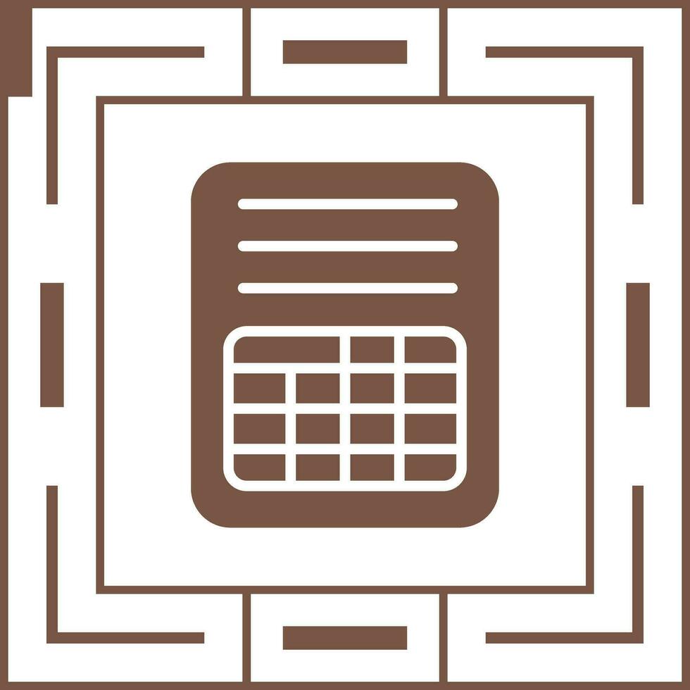 Spreadsheet Vector Icon