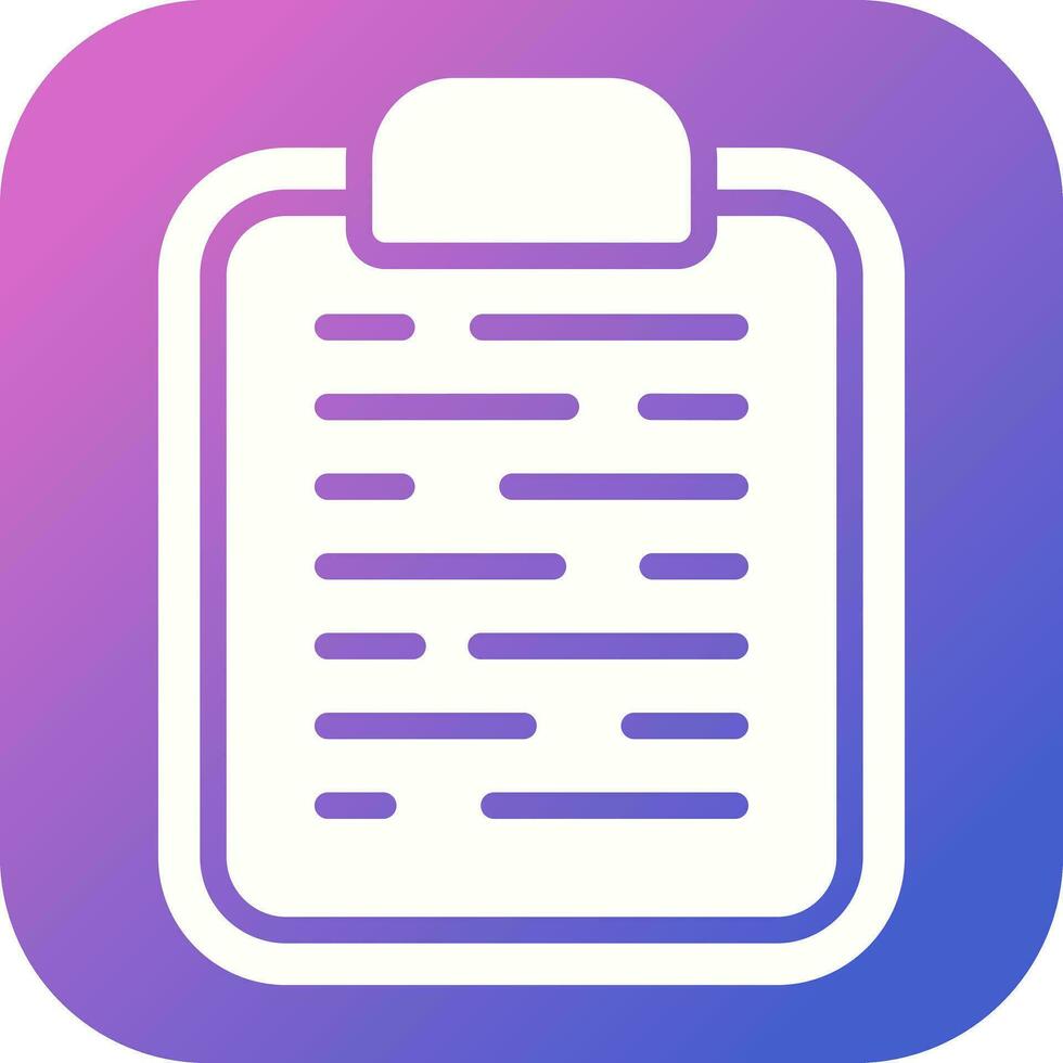 Clipboard Vector Icon