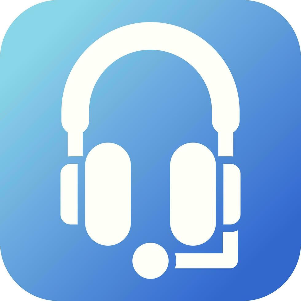 Studio Headphones Vector Icon