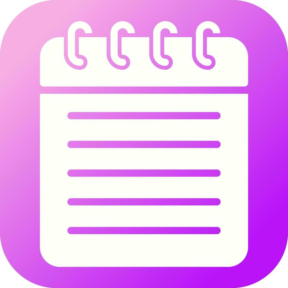 Notepad Vector Icon