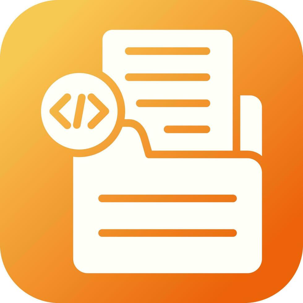 Document Insert Code Vector Icon