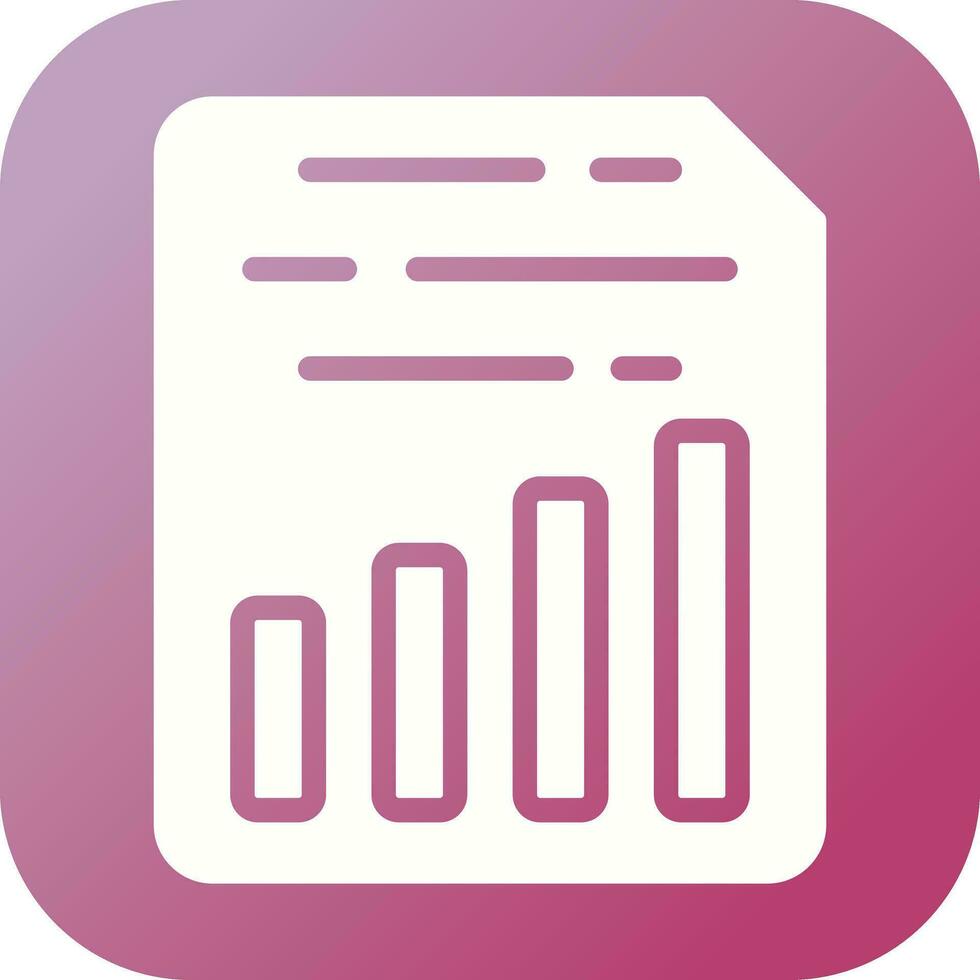 Document Insert Chart Vector Icon