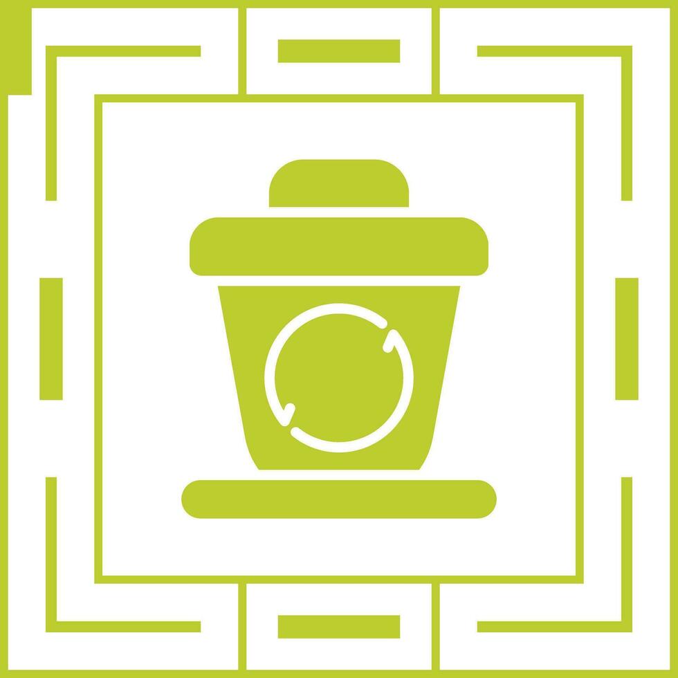 reciclaje compartimiento vector icono