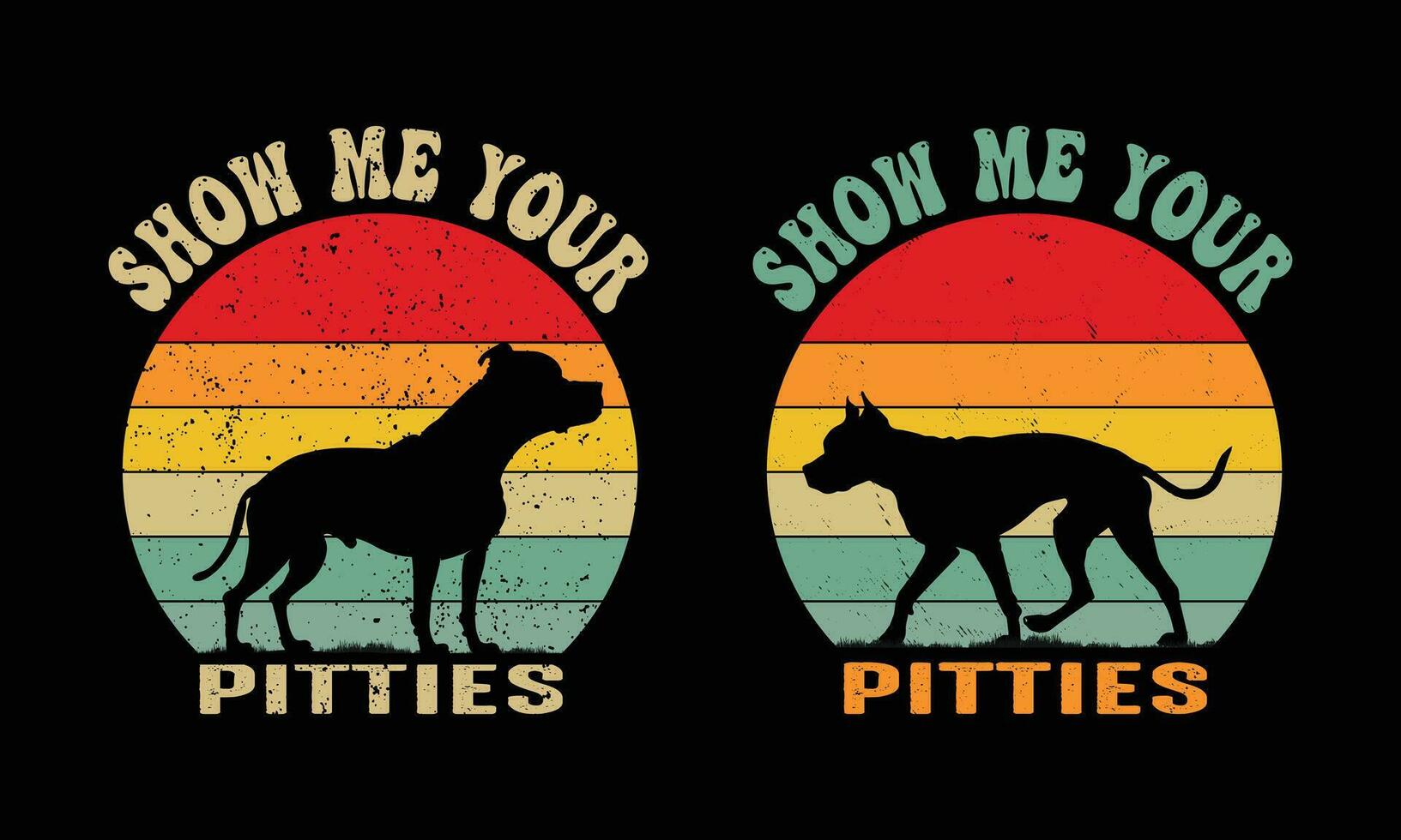 Show Me Your Pitties, Pitbull Dog-t shirt -Paw mama design, Mug design vector