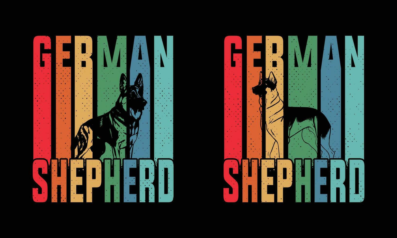 German shepherd vintage Dad, Dog Lover design.design bundle . vector