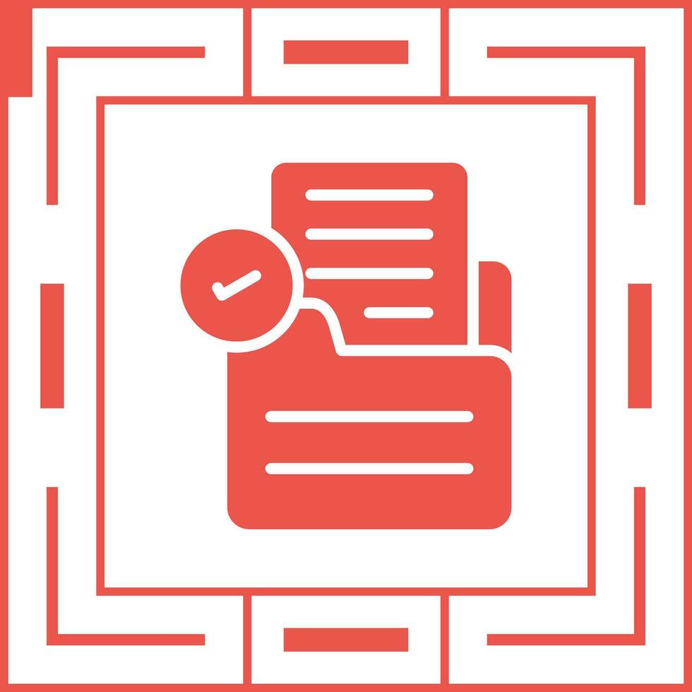 Document Check Vector Icon