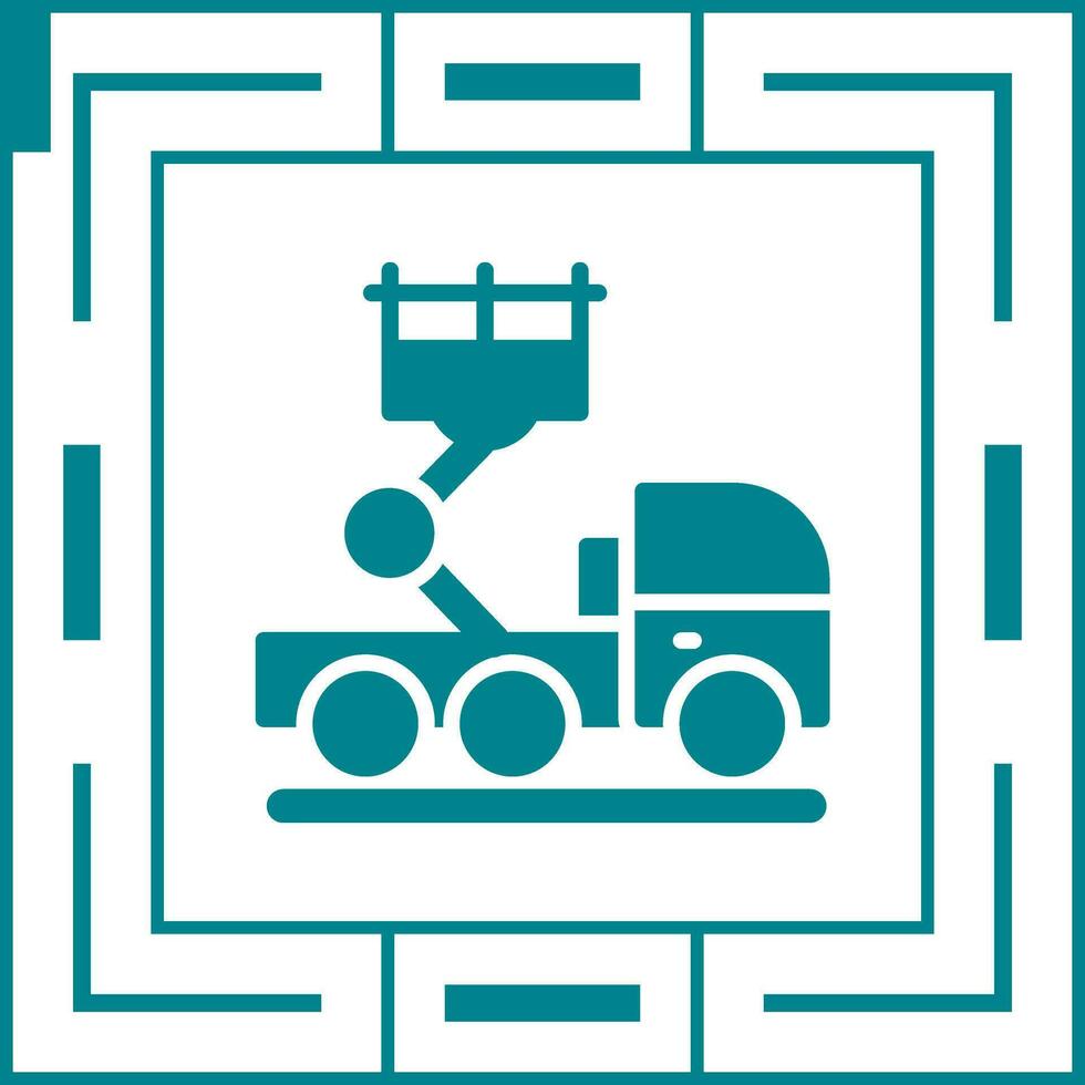 Ladder Truck Vector Icon