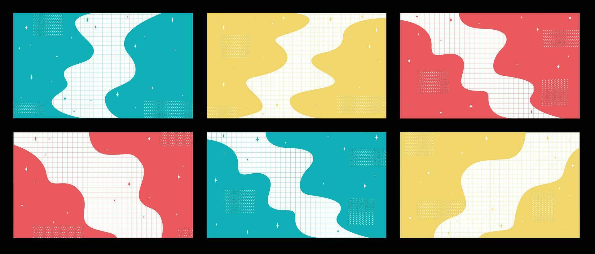 Abstract background with colorful waves. Vector. Background for website or banner. Waves and cage vector