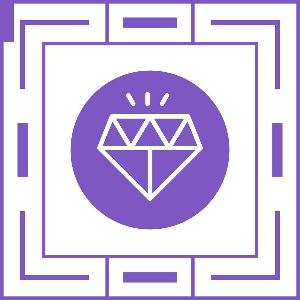 icono de vector de diamante