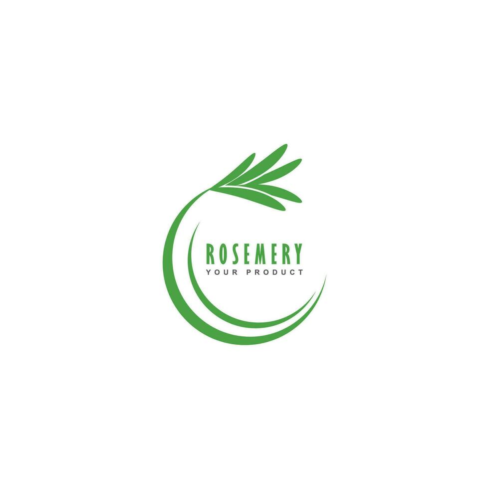 Rosemary  logo vector illustration template business element and symbol design