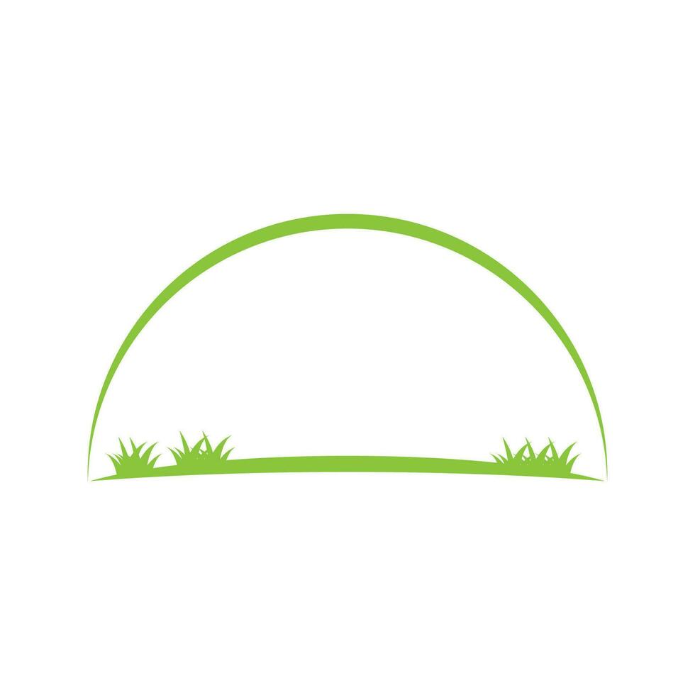 Grass  grassland green natural vector logos vector business element and symbol design