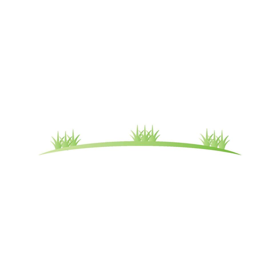 Grass  grassland green natural vector logos vector business element and symbol design