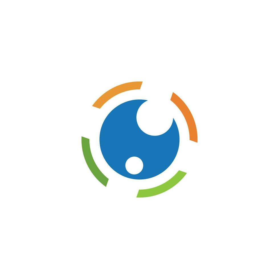 Eye logo vector illustration business element and symbol design