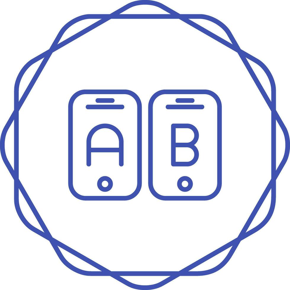 A B Testing Vector Icon