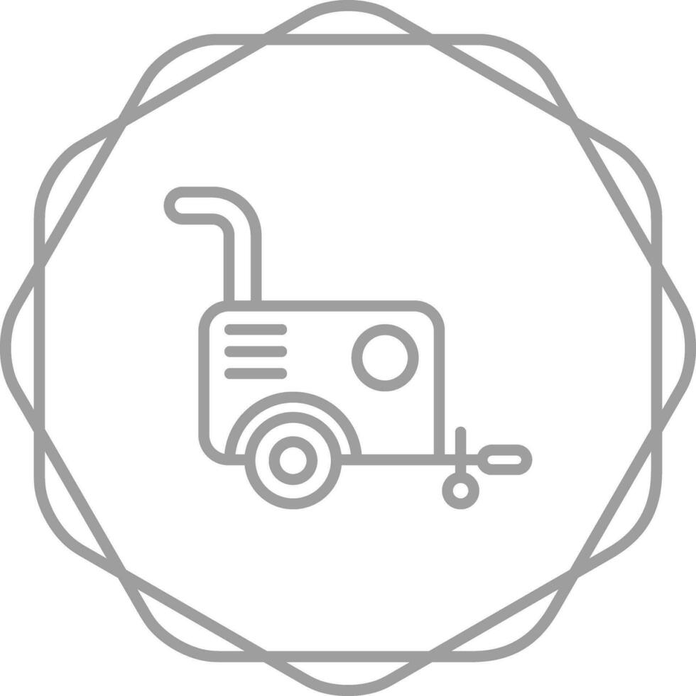 Portable air compressor Vector Icon