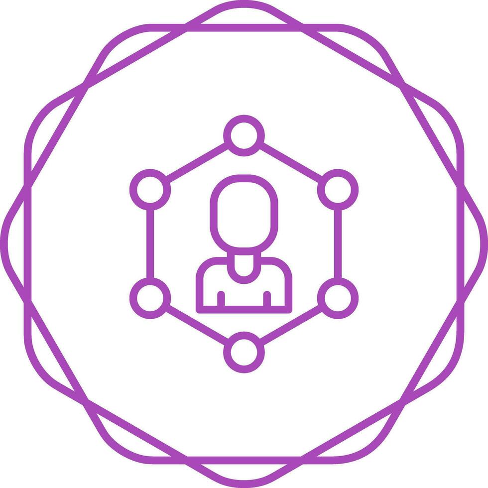 red segmentación vector icono