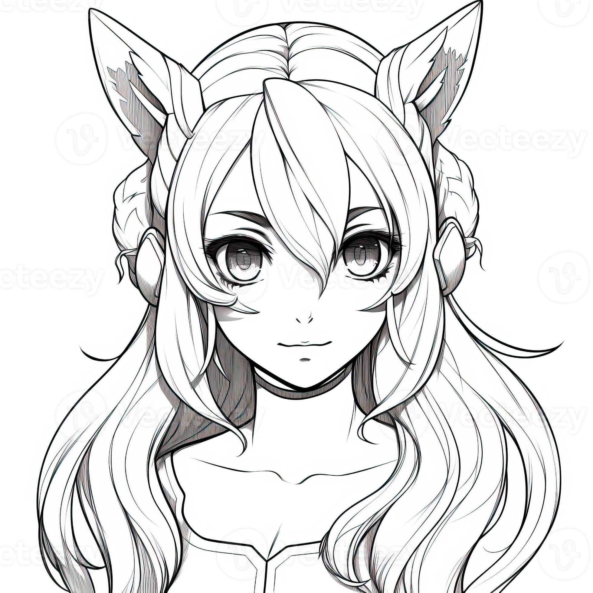 Anime Girls Coloring Pages