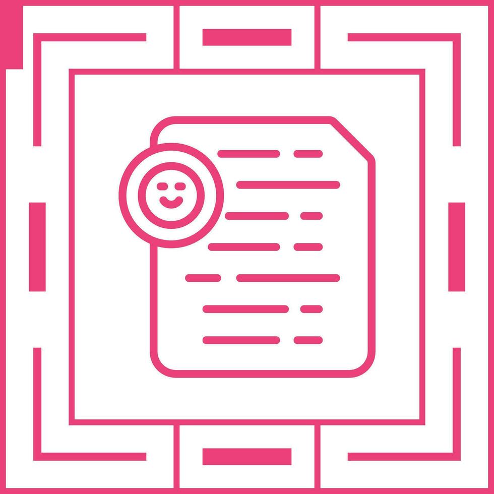 Document Insert Emoji Vector Icon