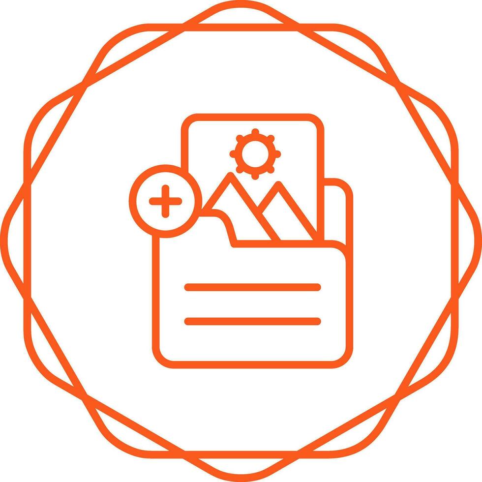 Document Insert Image Vector Icon