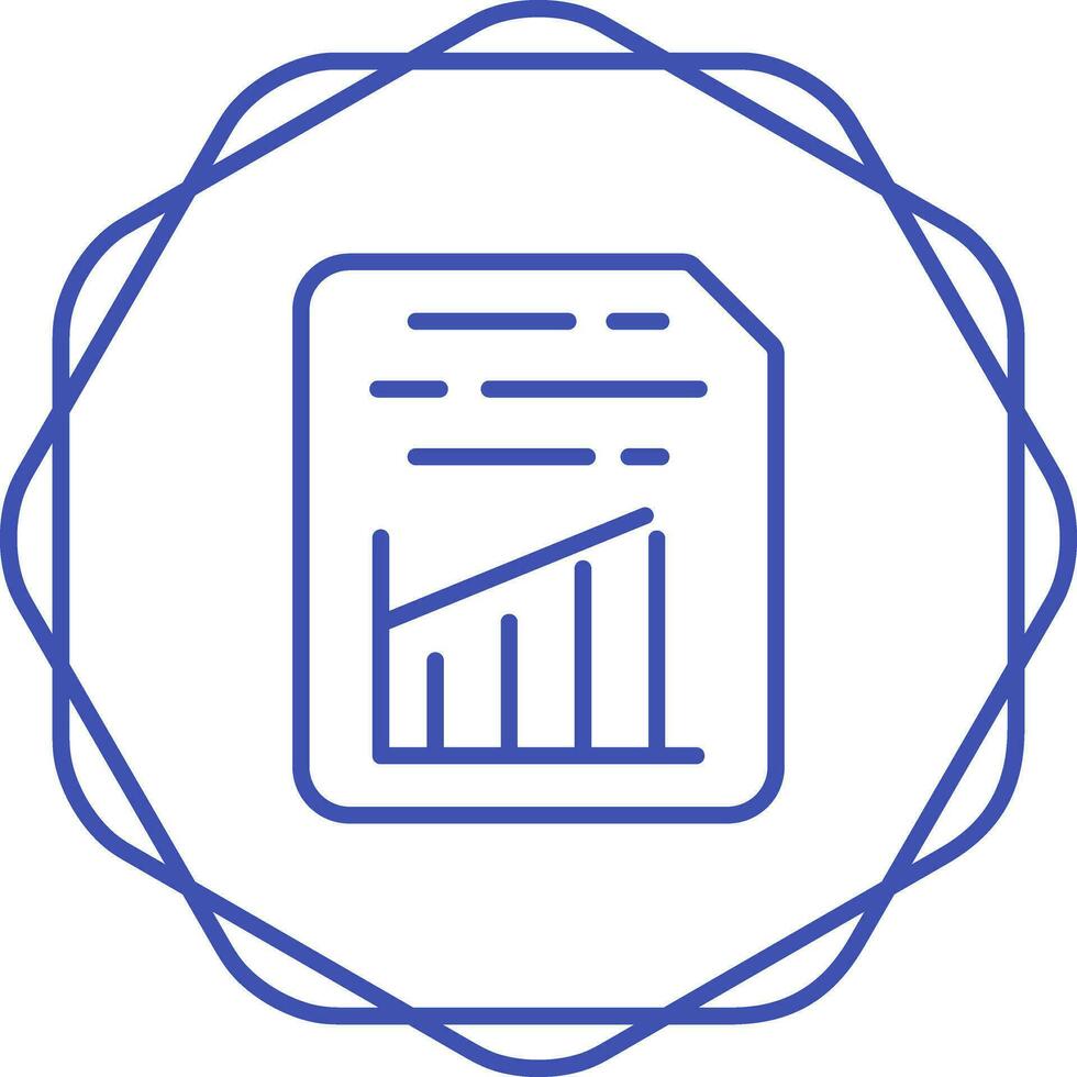 Document Insert Graph Vector Icon