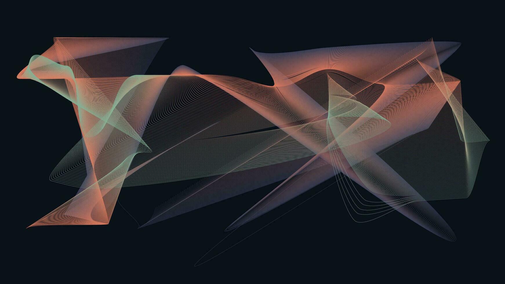 Abstract spiral wavy space style nebula ring background in multiple color like dark blue, yellow, green, purple, and golden. You can use this creative work as your project background or webpage site. vector