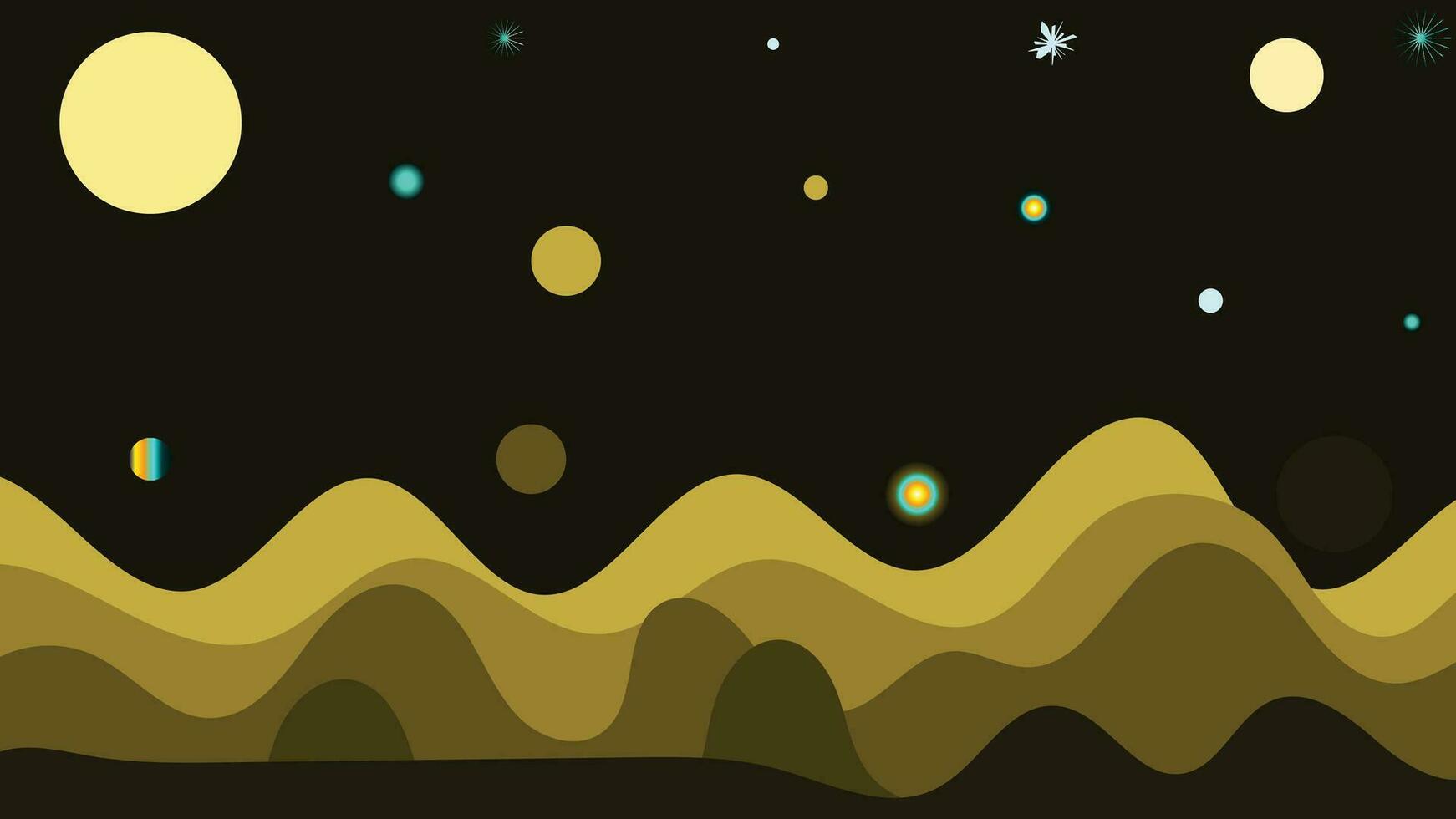 Abstract wavy wave background in different color combination. This creative minimalist background will help your project be more interesting and stunning. vector