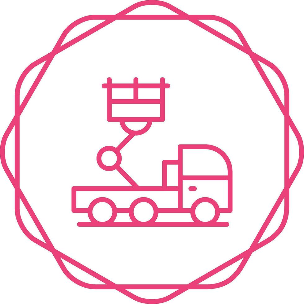 Ladder Truck Vector Icon
