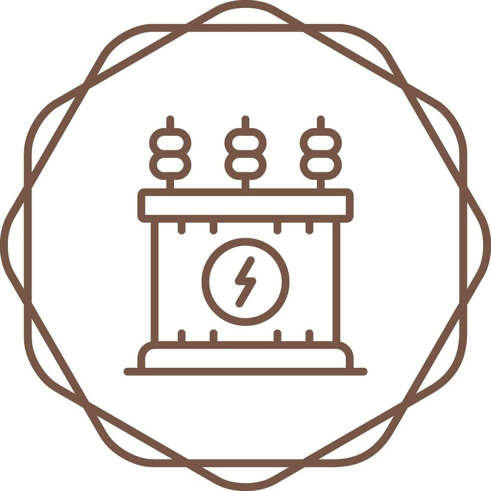 Power Transformer Vector Icon