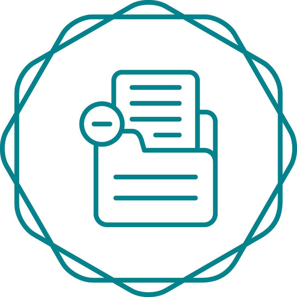 Document Remove Vector Icon