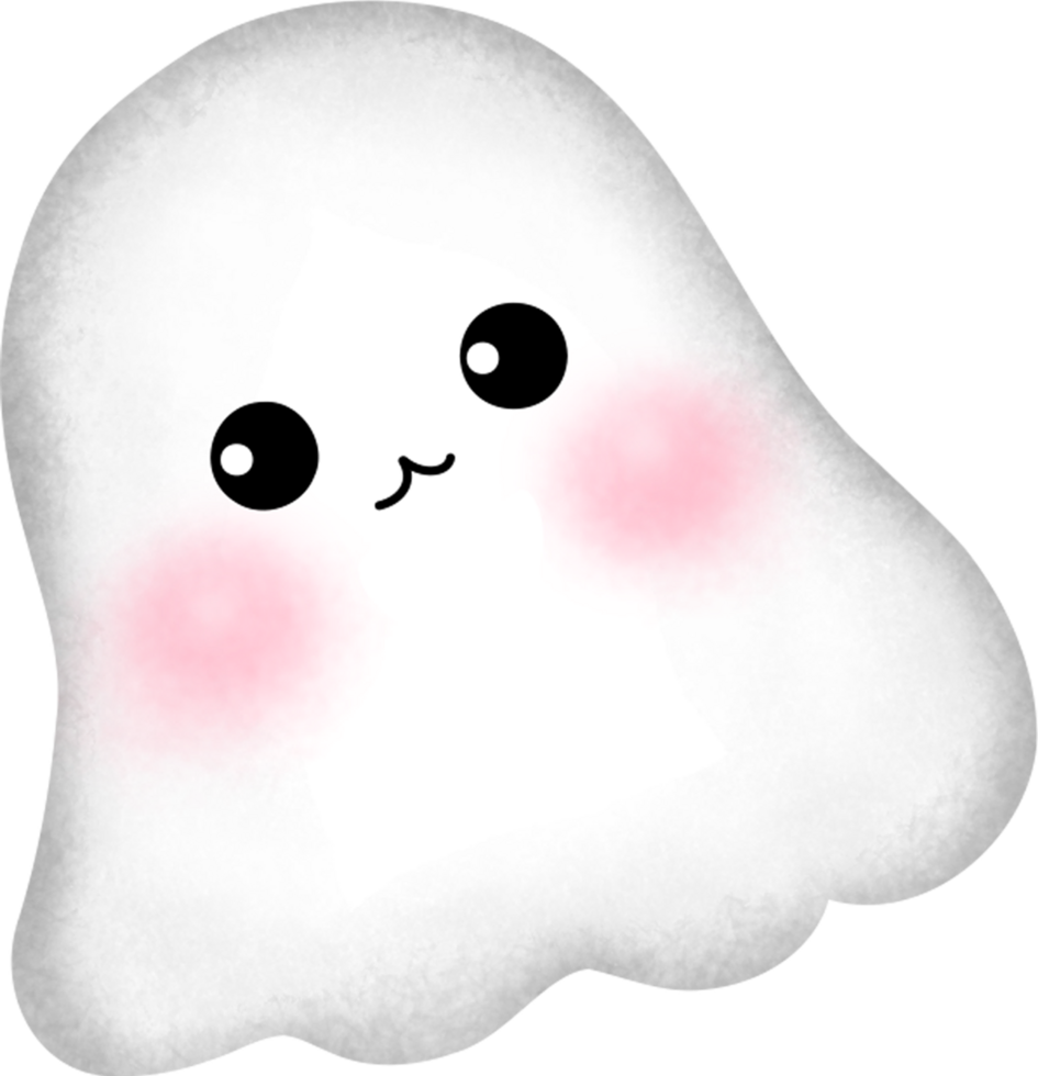 Watercolor cute ghost for Halloween party. png