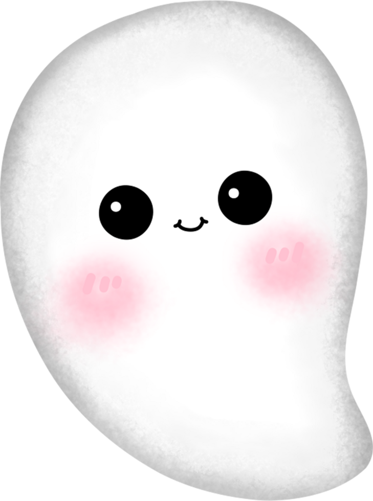 Watercolor cute ghost for Halloween party. png