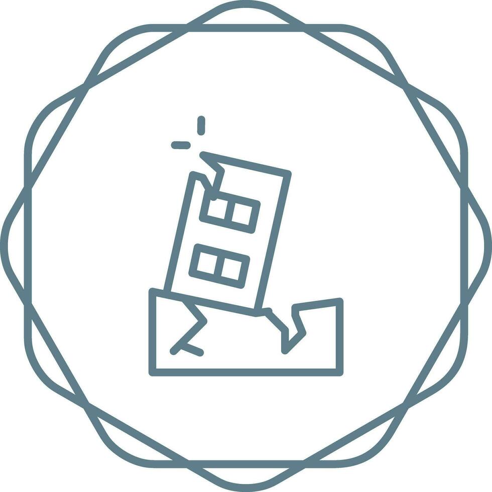 Earthquake Vector Icon