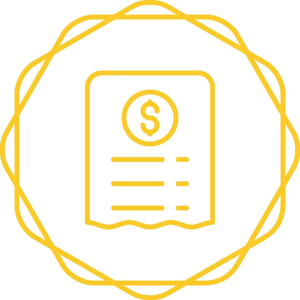 Receipt Vector Icon